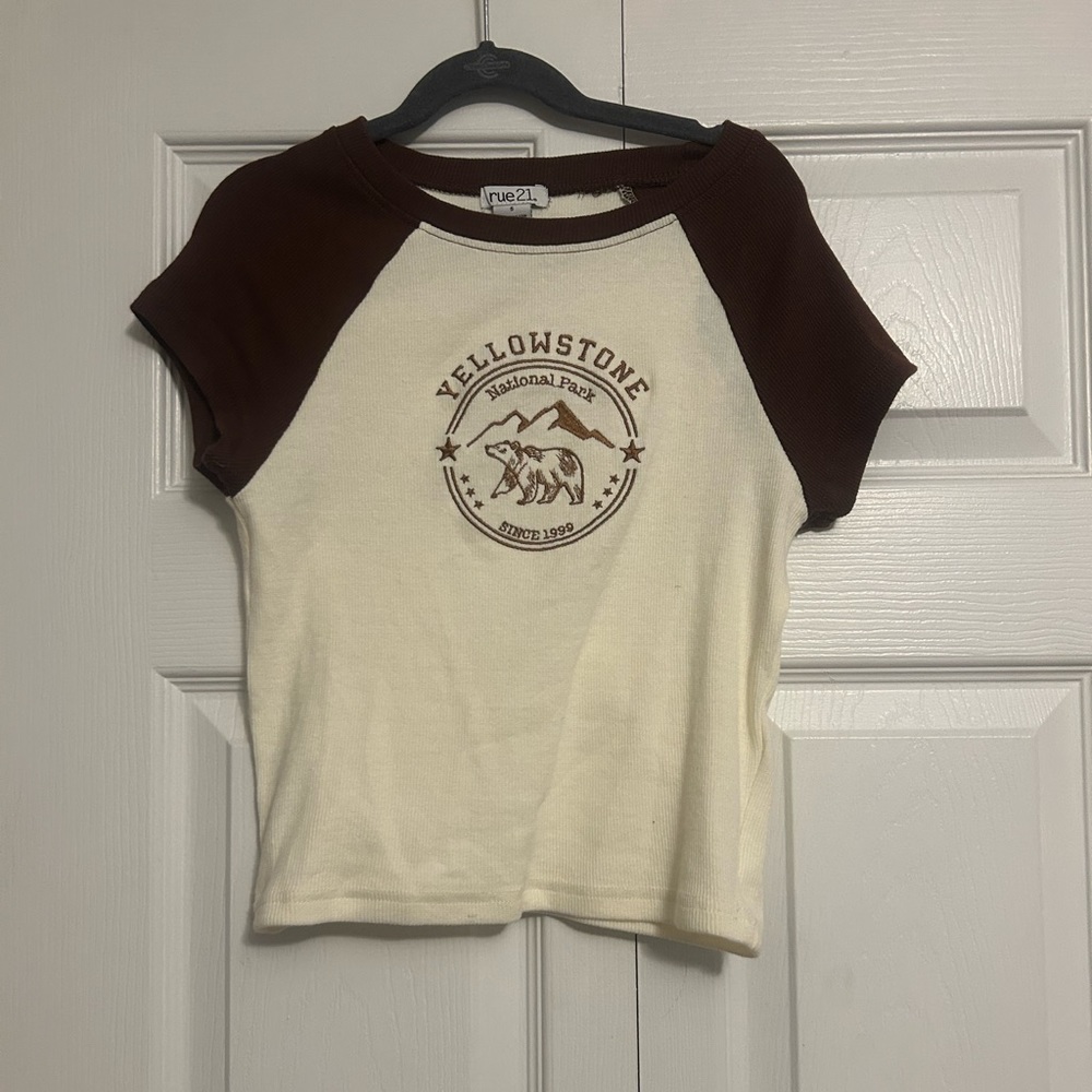 Rue21 Yellow Stone Crop Top